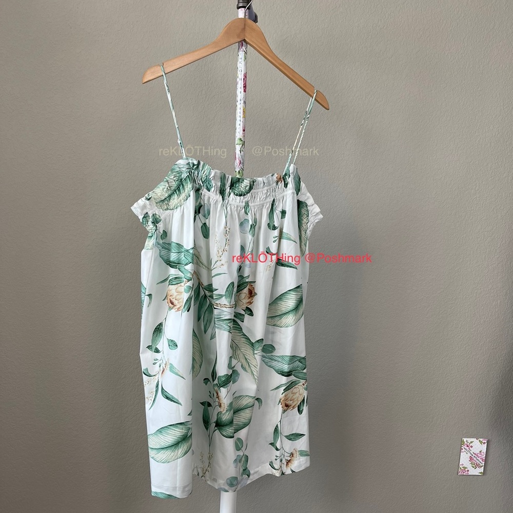 Cotton Floral Ruffle-smocked trimmed H&M DRESS - NWT summer mini